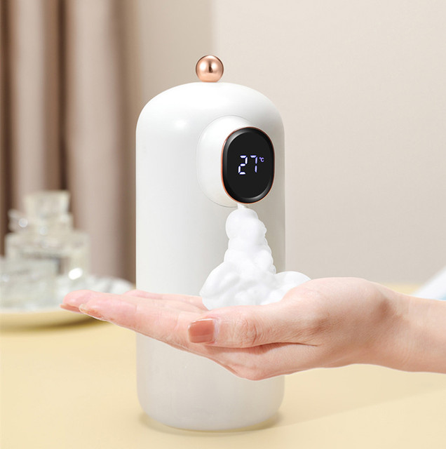 New High Quality Foam Soap Dispenser USB Automatic Induction Hand Sanitizer Machine Digital Screen Baby Kids 300ml IPX5