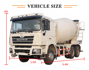 Promotion SHACMAN F3000 6X4 Nouveau Camion à Béton avec Capacité de 8M3 12M3 Bétonnière - Product Image 4