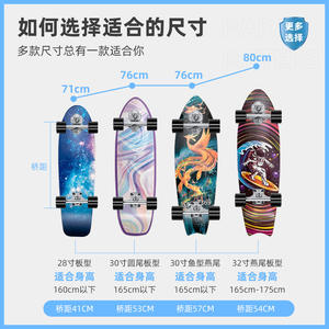 Planche de surf terrestre Zhongmei S5 en alliage d'aluminium, légère, pour débutants, pratique du surf et du ski - Product Image 3