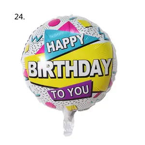 Palloncini in alluminio stampati da 18 pollici di buon compleanno con consegna veloce palloncini per decorazioni per feste di compleanno