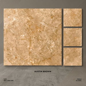 Hotel Lobby Marble Look Porcelain Floor Tiles 2x2 Ft Polished Glazed Ceramic by Vistaar - Product Image 2
