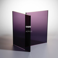 OLEG 100% matériau vierge de feuille acrylique de haute qualité 2mm coupe personnalisée cannelée stratifié acrylique feuilles de sublimation à vendre
