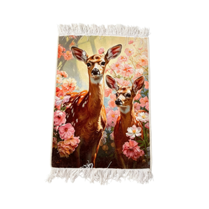 <span class=keywords><strong>Tapiz</strong></span> <span class=keywords><strong>de</strong></span> Pared <span class=keywords><strong>de</strong></span> Lana Tejido a Mano Estilo Vintage con Diseño <span class=keywords><strong>de</strong></span> Flor <span class=keywords><strong>de</strong></span> Ciervo, para Decoración <span class=keywords><strong>de</strong></span> Interiores, 60*87cm, Suministro Directo - Product Image 1