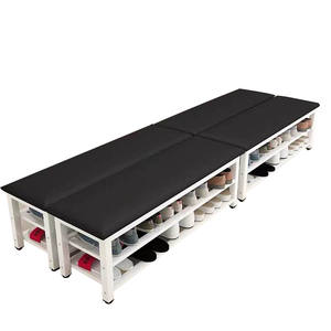 Chaise en <span class=keywords><strong>bois</strong></span> massif au style américain, avec repose-pieds, set pour chaussures - Product Image 3