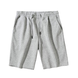 Pantalones Cortos de Lona 100% Algodón para Hombre, Transpirables, Corte Holgado, Casuales de Verano, Color Sólido, Cintura Elástica con Cordón - Product Image 5