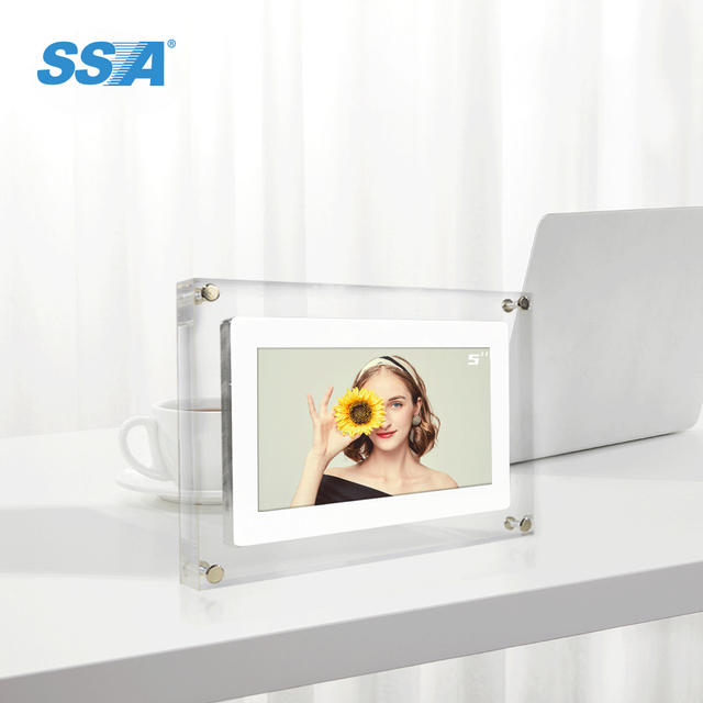 Lcd Screen 3d Electronic Price Displayed Acrylic Digital Photo Frame 7 Inch