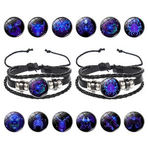 <span class=keywords><strong>Horoscope</strong></span> Corde Bracelet Lumineux Bijoux Lueur dans le Noir Astrologie <span class=keywords><strong>Chinois</strong></span> 12 Signe Du Zodiaque Bracelets - Product Image 2