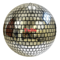 Grande boule gonflable imprimée UV de disco, usine géante de boule de disco de 3m à de 8m