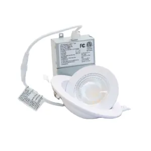 Downlights à LED encastrés à cardan rond Downlight à globe oculaire rotatif à intensité variable de 3 pouces
