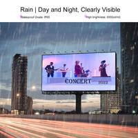 Panel led de montaje en pared para publicidad al aire libre, tablero de señal de pantalla led grande para exteriores, P3, P4, P5, P6, P7, P8, P10 mm