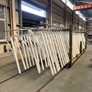 Tiang lampu jalan LED tenaga surya luar ruangan tinggi 5/6/8/10 Meter jalan raya taman baja poligonal Aluminium kerucut tiang lampu jalan - Product Image 5