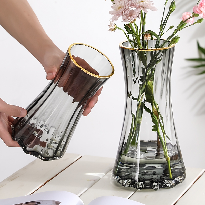 Factory Produced Wholesale Glass Flower Vase for Home Decor