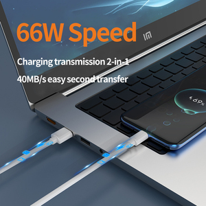 Chất lượng cao 6A Loại C USB sạc siêu nhanh sạc đồng nguyên chất Cáp dữ liệu với PVC Áo khoác Tương thích với Samsung <span class=keywords><strong>Huawei</strong></span> IOS - Product Image 3