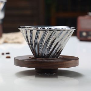 Nouvelle cafetière en verre octogonal diamanté résistant à la chaleur avec logo laser, pot de partage, filtre à café goutte à goutte, ensemble de café manuel - Product Image 2