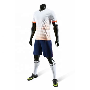 Cheap soccer jersey sets OEM logos print football shirt customized football pants wholesale - Product Image 1