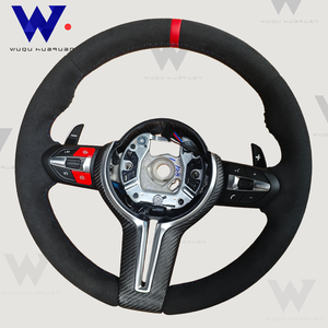 Para <span class=keywords><strong>BMW</strong></span> volante F10 F20 F30 X5 F15 X6 F16 F25 F26 M2 F87 M3 F80 M4 F82 E90 E60 gamuza completa con función de calentamiento por vibración - Product Image 6