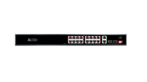 OEM 16 cổng Gigabit PoE chuyển đổi Extender 250m CCTV mạng Ethernet VLAN PoE chuyển đổi 48V 10/100M + 2 cổng GE Combo - Product Image 4