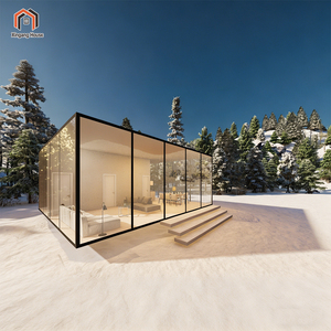 Maison préfabriquée de luxe moderne en structure acier, 1 étage, nouveau style, maisonnette portable 3 chambres pour villa ou <span class=keywords><strong>appartement</strong></span> à <span class=keywords><strong>vendre</strong></span> - Product Image 1