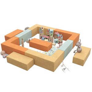 Children's Game Combination <b>Building</b> <b>Block</b> Sofa Multi Module Educational Play Mat For Home Use 0-24 Months Fabric High - Product Image 5