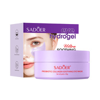 Masque Apaisant pour les Yeux au Collagène, 60 Patchs, 80g – Hydrate, Apaise la Peau des Yeux, Lisse les Ridules