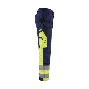 BLAKLADER - 152913708833C150 Pantalones Hi-Vis Azul Marino/Amarillo-EAN 7330509291474 ROPA DE TRABAJO DE LA HI-VIS - Product Image 4