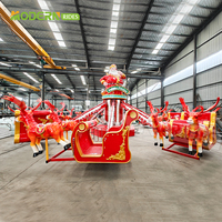 Père Noël Renne Traîneau Carnaval Parc D'attractions Machines Noel Attraction Noël Autocontrôle Avion Ride à Vendre