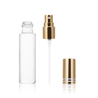 Botol Parfum Mini Kaca Isi Ulang Premium 3ml 5ml 10ml dengan Cetak Logo Kustom, Tutup Emas, dan Kotak Hadiah