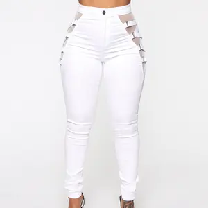 Metietila Women's Casual Pull-on Distressed White Jeans Elastic Waist Denim  Joggers Stretch Pants for Women Small : : Clothing, Shoes &  Accessories