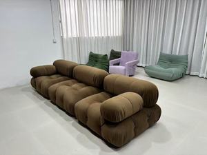 <span class=keywords><strong>Soggiorno</strong></span> divani componibili Boucle <span class=keywords><strong>Design</strong></span> <span class=keywords><strong>moderno</strong></span> di lusso mobili per la casa 3 posti a forma di L divano modulare Mario Bellini divano - Product Image 2