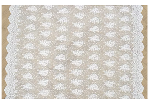 Custom Wedding Dresses Sequin Fabric Three-dimensional Embroidery <strong>White</strong> Lace Soft Mesh <strong>Gauze</strong> for Boys and Girls - Product Image 4