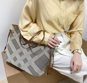 Nueva bolsa de lona informal y a la moda, bolso de gran capacidad para mujer, nueva bolsa de viaje de estilo minimalista, bolsa de fitness - Product Image 2