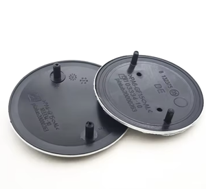 Emblème de capot et de coffre de voiture 82mm x 74mm, fond noir, accessoires extérieurs avant et arrière, enjoliveur de roue - Product Image 4