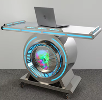 Haute qualité personnalisable en acier inoxydable DJ stand Stand Table 3D écran LED barre lumineuse pour Disco Pub affichage numérique affiche