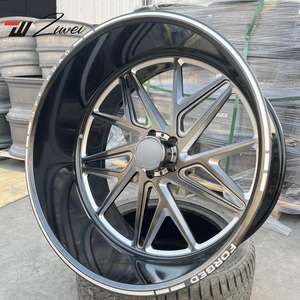 Ruedas cóncavas profundas negras forjadas ZW 22 24 26 28 pulgadas para llantas GMC Sierra 2500 3500 <span class=keywords><strong>HD</strong></span> Chevy Silverado 2500 3500 todoterreno 8x170 - Product Image 6