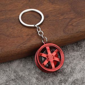 Llavero metálico al por mayor con diseño de pastilla de freno, giratorio en 3D, para coche, llavero de proteína - Product Image 3