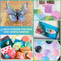 Pigments en poudre de mica chromée, colorants pour la fabrication de savons, sans danger pour la peau, pour savons DIY, bombes de bain, bougies, vernis à ongles, résine, maquillage, colorants