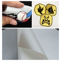Vente en gros 0.5mm d'épaisseur microfibre transfert de chaleur vinyle flocage Sublimation Tatami tissu pour haute température vêtements Logo Patch