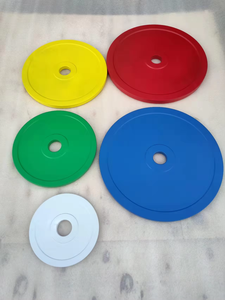 Placas de parachoques de acero para entrenamiento de gimnasio, placa de peso calibrada, levantamiento de pesas, 10Kg - Product Image 3