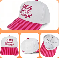 Gorra de Béisbol Clásica de 5 Paneles Estilo Americano OEM de Alta Calidad, Nueva Gorra Snapback de Alta Calidad con Patrón de Puntos Impresos y Bordado Plano
