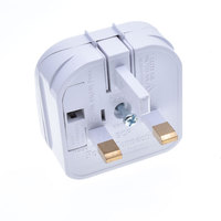 Adaptateur de prise électrique EU/UK pour voyage, AC pour ordinateur portable et téléphone portable, type G, 2 broches, 3 broches, matériau ABS, usage industriel
