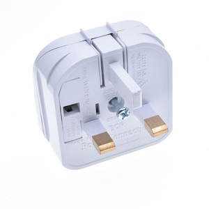 อะแดปเตอร์แปลงปลั๊กไฟฟ้าจาก EU เป็น UK สำหรับเดินทาง ใช้ในบ้าน แบบมีฟิวส์ ชนิด G ของสหราชอาณาจักร อะแดปเตอร์ 2 ขา เป็น <span class=keywords><strong>3</strong></span> ขา แบบเกลียว - Product Image 5