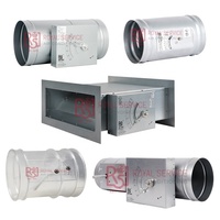 Vanne de régulation de débit d'air constante ronde pour conduits de ventilation HVAC Royal Air, unité CAV, amortisseur de volume d'air pour projets de climatisation