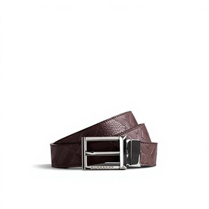 Ceintures en cuir véritable tendance, boucle carrée en acier, designs personnalisables, cuir de vache écologique, ceinture robuste pour homme - Product Image 1