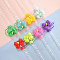 Capuchon de paille en plastique mini réutilisable et coloré pour accessoires de tasses à eau, à prix bas, pour l'artisanat de moulage par goutte à goutte