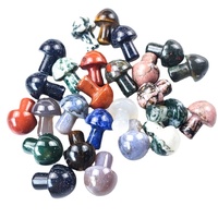 Breloques champignon rayure Druzy géode Agate guérison pierres précieuses cristaux champignon pierre semi-précieuse artisanat pour la décoration de la maison