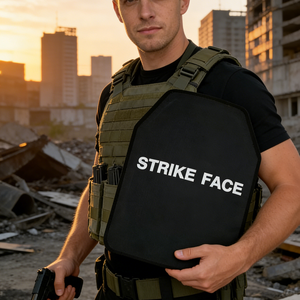 Plaque d'insertion rigide noire tactique pour extérieur 10x12 pouces, panneau composite, armure Newtech OEM - Product Image 4