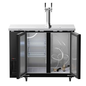 Refroidisseur de bière en acier inoxydable de qualité commerciale GGM Gastro avec robinet - 2 fûts de 50 litres - 1240 x 620 mm - Product Image 4