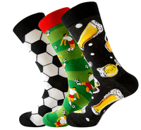 Chaussettes décontractées en coton pour hommes personnalisées en gros Chaussettes tendance à pois en jacquard pour le football