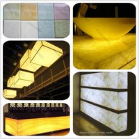 Dalle en surface solide acrylique translucide avec rétroéclairage LED pour mur et plan de travail, pour hôtel, maison, usage commercial