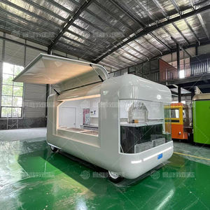 Camion de restauration de luxe d'<span class=keywords><strong>occasion</strong></span> en aluminium et fibre de verre, entièrement équipé pour la vente de pizzas, de crêpes, de café, de barbecue, de desserts, de shawarma, cuisine mobile - Product Image 3